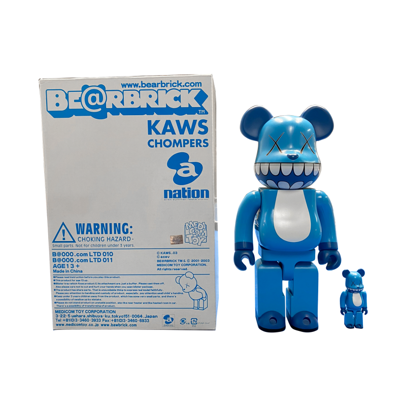 KAWS, Medicom Toy BEARBRICK X KAWS Chompers 100% And 400 KAWS, Medicom Toy BEARBRICK X KAWS Chompers 100% And 400
